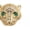 Gold, variant on Zircon Gemstones Pave Leopard Head Bracelet Connector Charm Beads Silver Gold-Gold-1Piece
