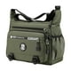thumbnail image 1 of Bolso bandolera para hombre, bandolera ajustable, informal, con múltiples bolsillos. Verde, 1 of 9
