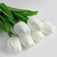 thumbnail image 6 of Tulips Artificial Flowers 18Pcs Faux Silk Tulip Real Touch Tulip Fake Flowers Bouquets Arrangements for Easter Spring Flowers Valentine’s Day Mother's Day Flower Gifts Home Table Decor, 6 of 6