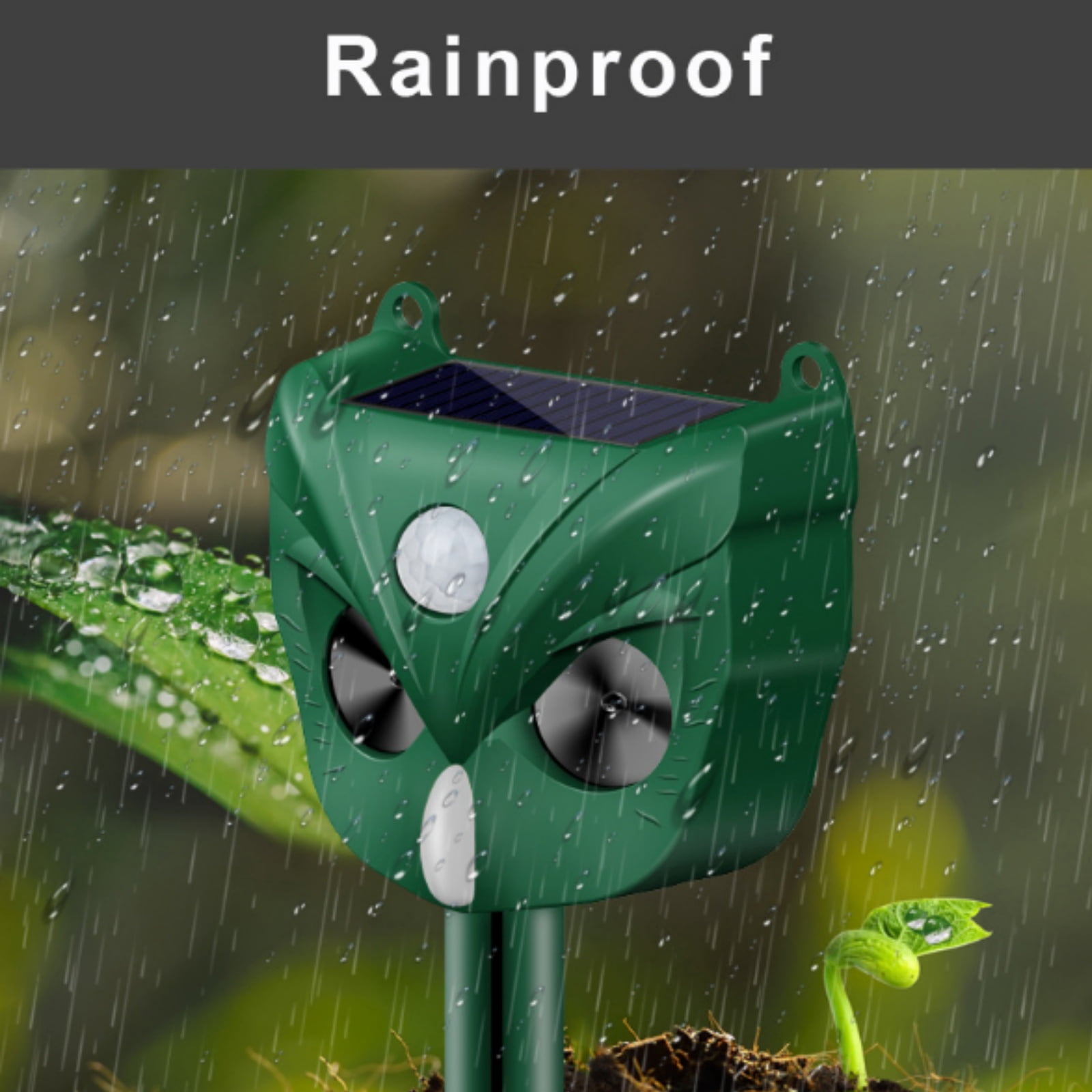 Paddsun Solar Ultrasonic Animal Traps, Cat Traps for Outdoor Use with Motion Sensor Ultrasonic Cat Traps Deer Traps Dog Traps for Gardens and Farms