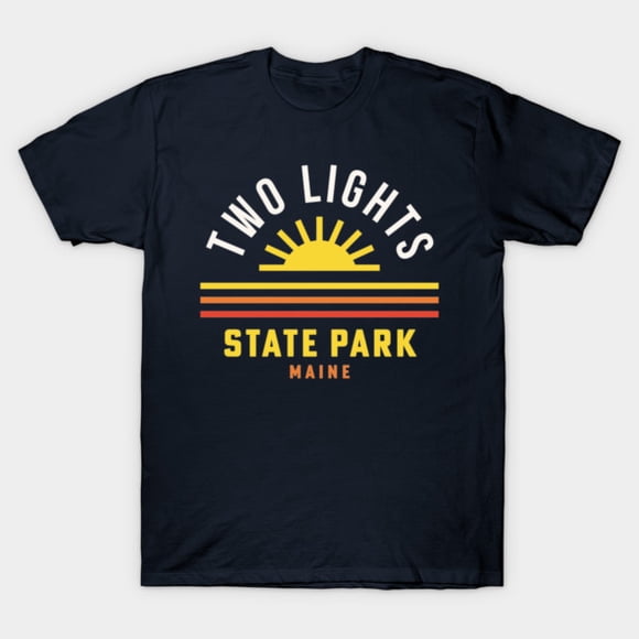 Two Lights State Park Maine Lighthouse Coastal Souvenir Unisex T-Shirt ,up to size 5XL