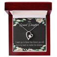 thumbnail image 1 of To My Granddaughter Forever in My Heart Forever Necklace w Message Card, 1 of 8