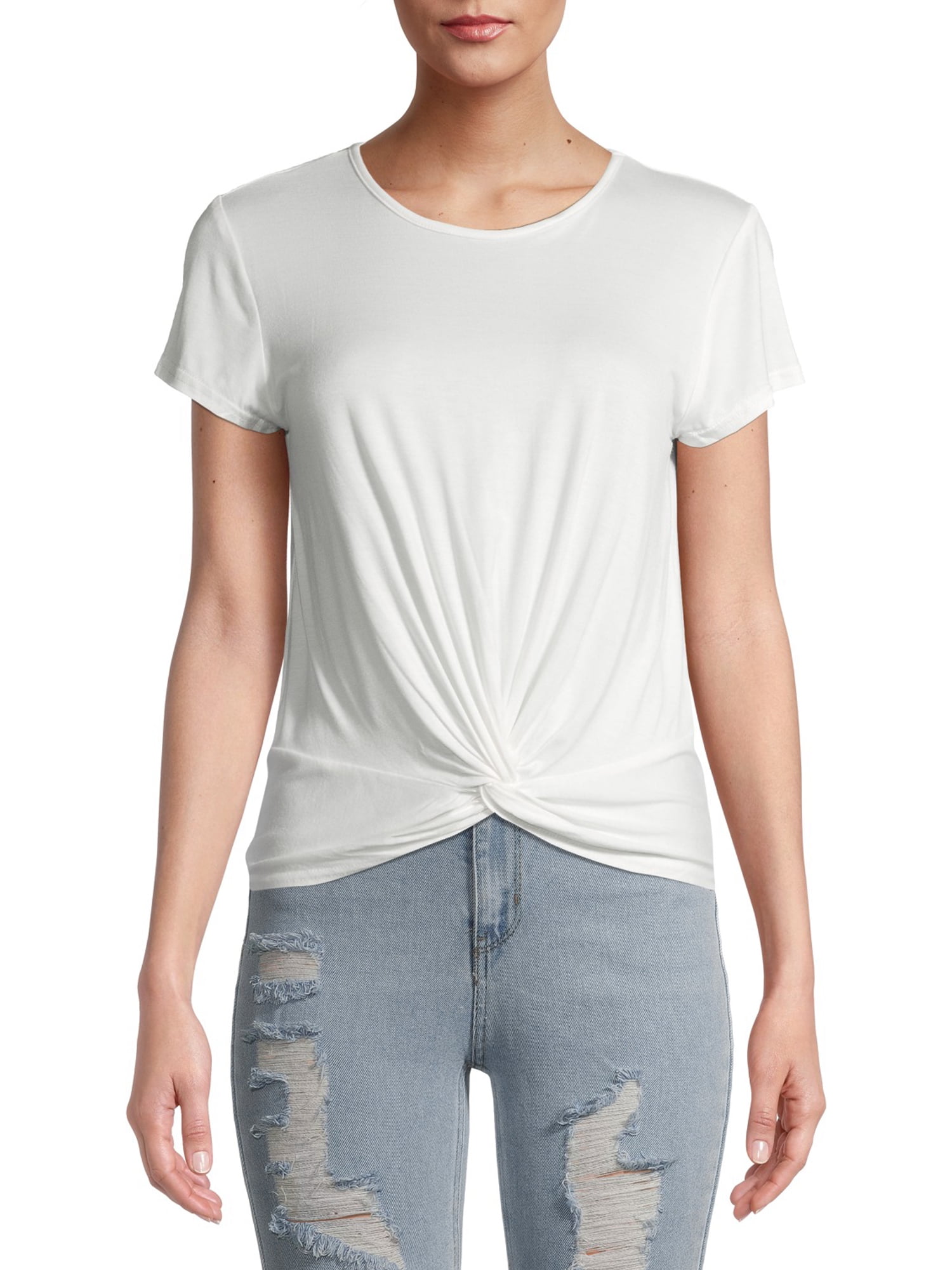 front knot tee shirt