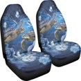 thumbnail image 3 of XYZCANDO 2 pcs Car Seat Covers for Car Seats Front Seat Cover Protective Durable, SUV Truck Vehicle Front Seats Protector, Turtle and Butterfly Pattern, 3 of 10