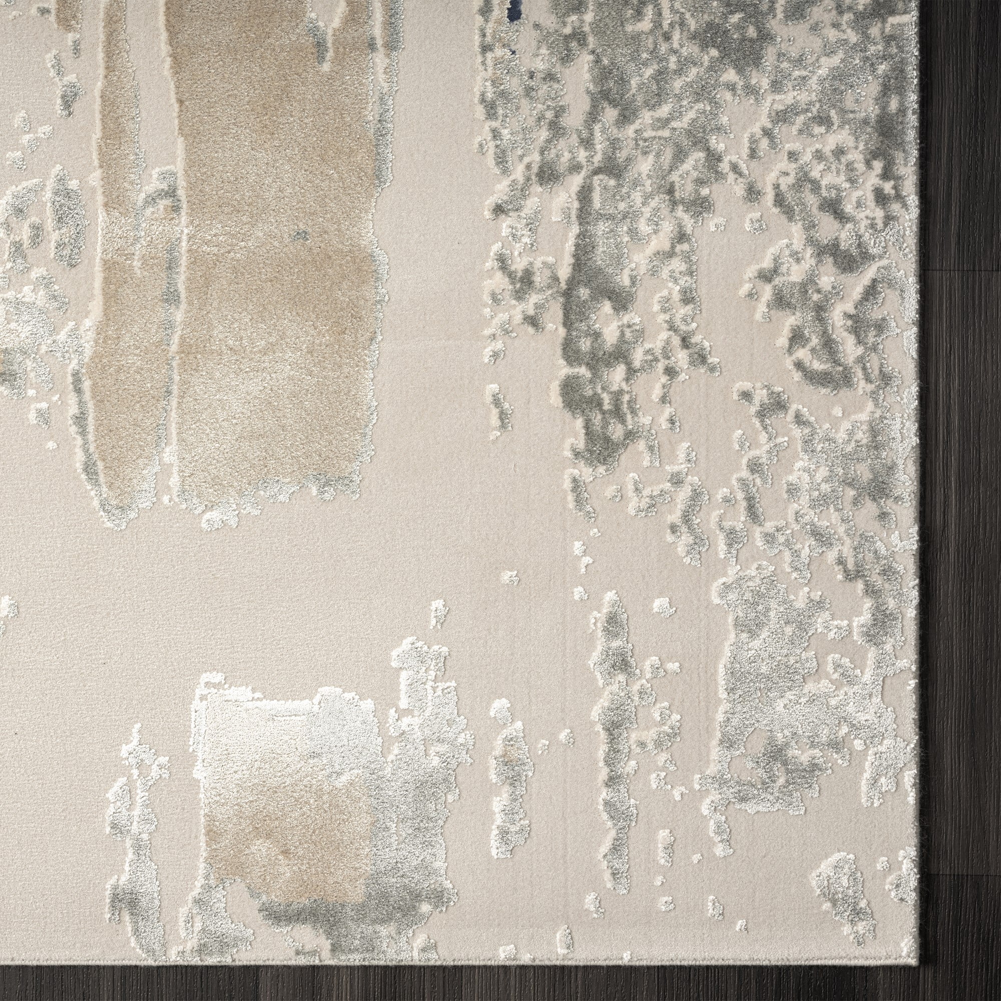 Ox Bay Dallas 2' x 7' Blue Abstract Premium Ultra-Soft Indoor Area Rug
