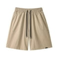 thumbnail image 2 of DDAPJ pyju Clearance Today! Mens Drawstring Workout Shorts Big and Tall Athletic Shorts Lightweight Sports Bodybuilding Basketball Shorts with Pockets Khaki XXXXL, 2 of 6
