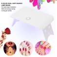 thumbnail image 3 of Fugacal Lámpara esmalte máquina 24W portátil plegable USB LED UV lámpara de uas Gel secador de esmalte de uas Nail Art MachineWhite Fugacal No se aplica, 3 of 6