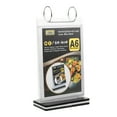 thumbnail image 1 of MasteelfCA Support de Menu Présentoir Transparent Restaurant Supermarché avec Base, 1 of 8