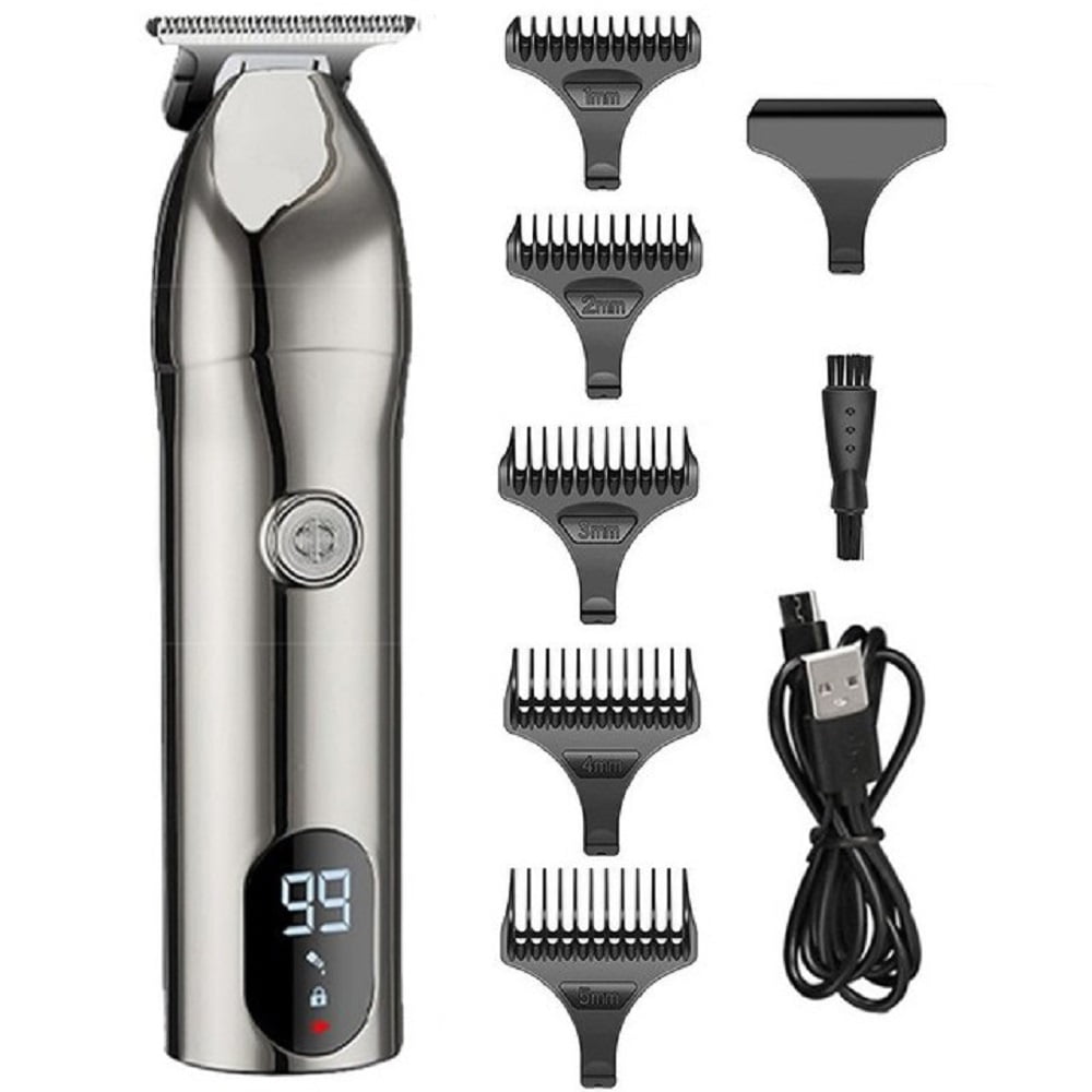Professional Hair Clippers for Men, BerZalah Cordless Barber Clipper Hair  Cutting Kit, Beard Trimmer Haircut Grooming Set (Gun) 