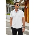 thumbnail image 6 of COOFANDY Mens Summer Shirts Short Sleeve Dress T Shirts Button Up Shirt Business Casual Shirt Beach Shirts, 6 of 9