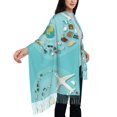 thumbnail image 4 of Junzan Lightweight Women'S Fashion Travelling On Airplane Printed Winter Fall Warm Scarves Scarf Shawl, 4 of 9