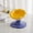 Blue, variant on Fairela Lightweight Habitat Mounted Regular Ceramic Food & Water Bowl with 1 Cat Bowl, Pink Floral