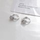 thumbnail image 1 of Pendientes de lujo de plata S925 para mujer con diamantes engastados y chapados en oro Pendientes versátiles y hebilla de pendientes simples, 1 of 6