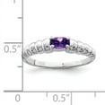thumbnail image 2 of Primal Gold 14 Karat White Gold 5x3mm Oval Amethyst Ring, 2 of 4