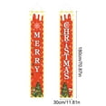 thumbnail image 3 of Christmas Hanging Porch Signs Banner with LED String Light Christmas Door Banner for Indoor Outdoor Home Garage Wall Holiday Party Decorations (C), 3 of 6