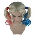thumbnail image 4 of HPO Adult Women’s Multicolor Game Cosplay Wig – Blue, Pink & White Pigtails, Capless Design, 4 of 8
