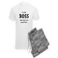 thumbnail image 1 of CafePress - Im The Boss Shes Not Around - Men's Light Pajamas, 1 of 1