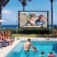 thumbnail image 2 of OUTTOY  Projector Screen with Stand 16: 9,89 inch Indoor Outdoor PVC Projection Screen 4K HD with Carry Bag, 2 of 8