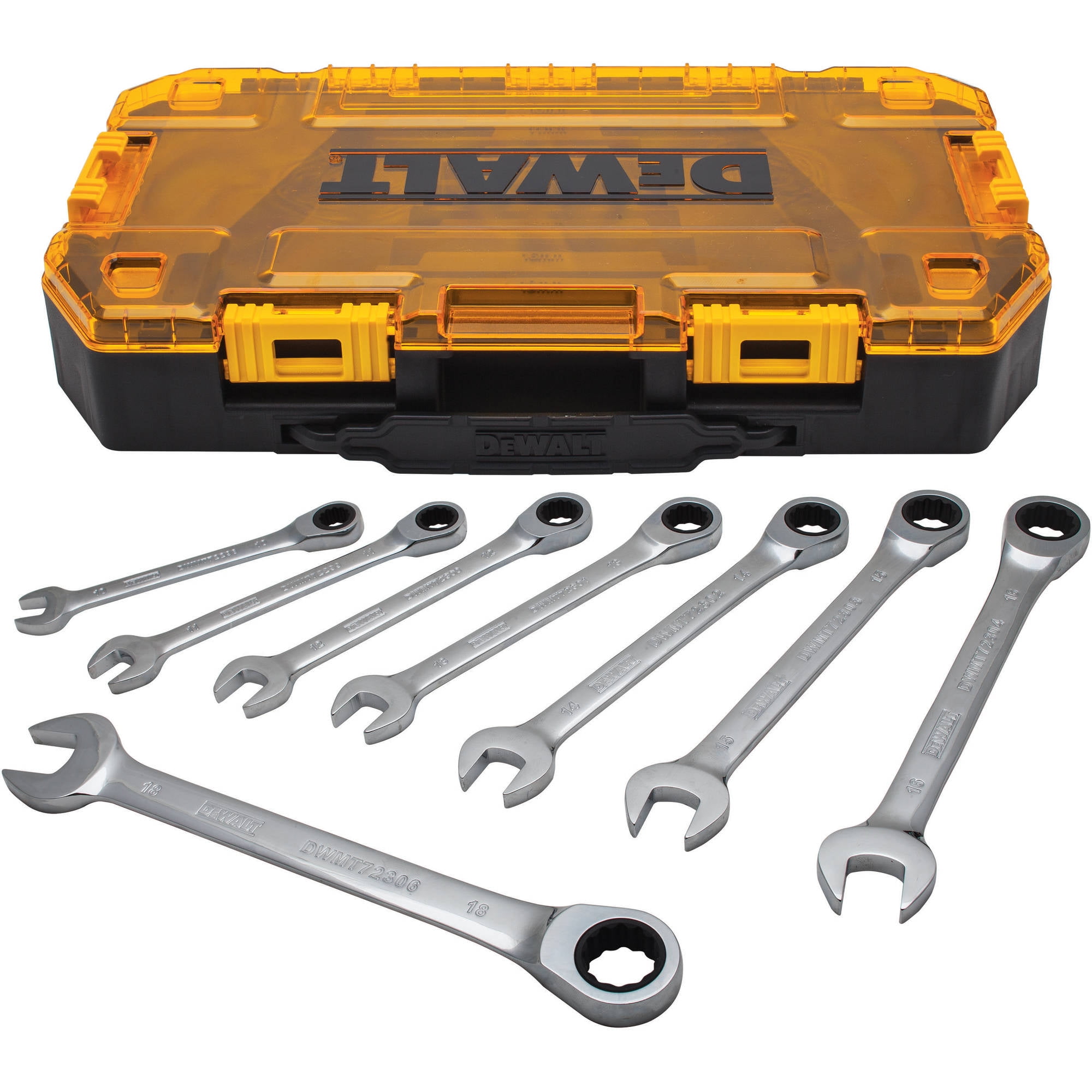TOUGH BOX 8PC MM RAT. COMBO. WRENCH SET
