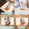 thumbnail image 6 of Dish Drying Mat For Kitchen Counter，23.5x15.5in Hide Stain Absorbent Rubber Backed Quick Coffee Mat，Dish Rack Tray Station Pad For Countertops，Boho Abstract Art, 6 of 6