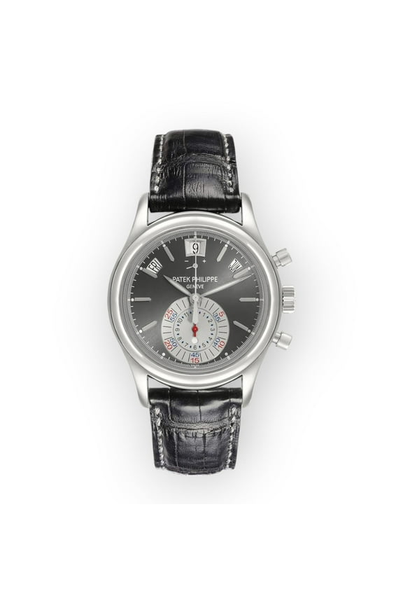 Pre-Owned Patek Philippe 5960P Mens Platinum Annual Calendar Chronograph Automatic Watch
