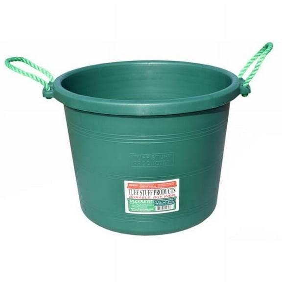 Tuff Stuff Products  70 qt. Muck Bucket, Forest Green