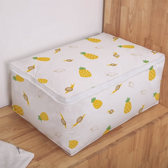 Fiudx Bolsa para Guardar Edredones, Gran Capacidad, Impermeable y a Prueba de Insectos, Organizador de Edredones y Ropa Pesada, Apilable para Dormitorio y Armario, 60 X 40 X 25 Cm, Material Ecológico