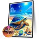 thumbnail image 5 of Pintura de diamante 5D DIY Kit de taladro redondo completo Decoración de tortuga de playa (sz4246), 5 of 9