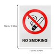 thumbnail image 2 of GOOHOCHY 6Pcs No Smoking Signs For Business PVC Multi Safety Warning Sign For Outdoor Use, 2 of 6