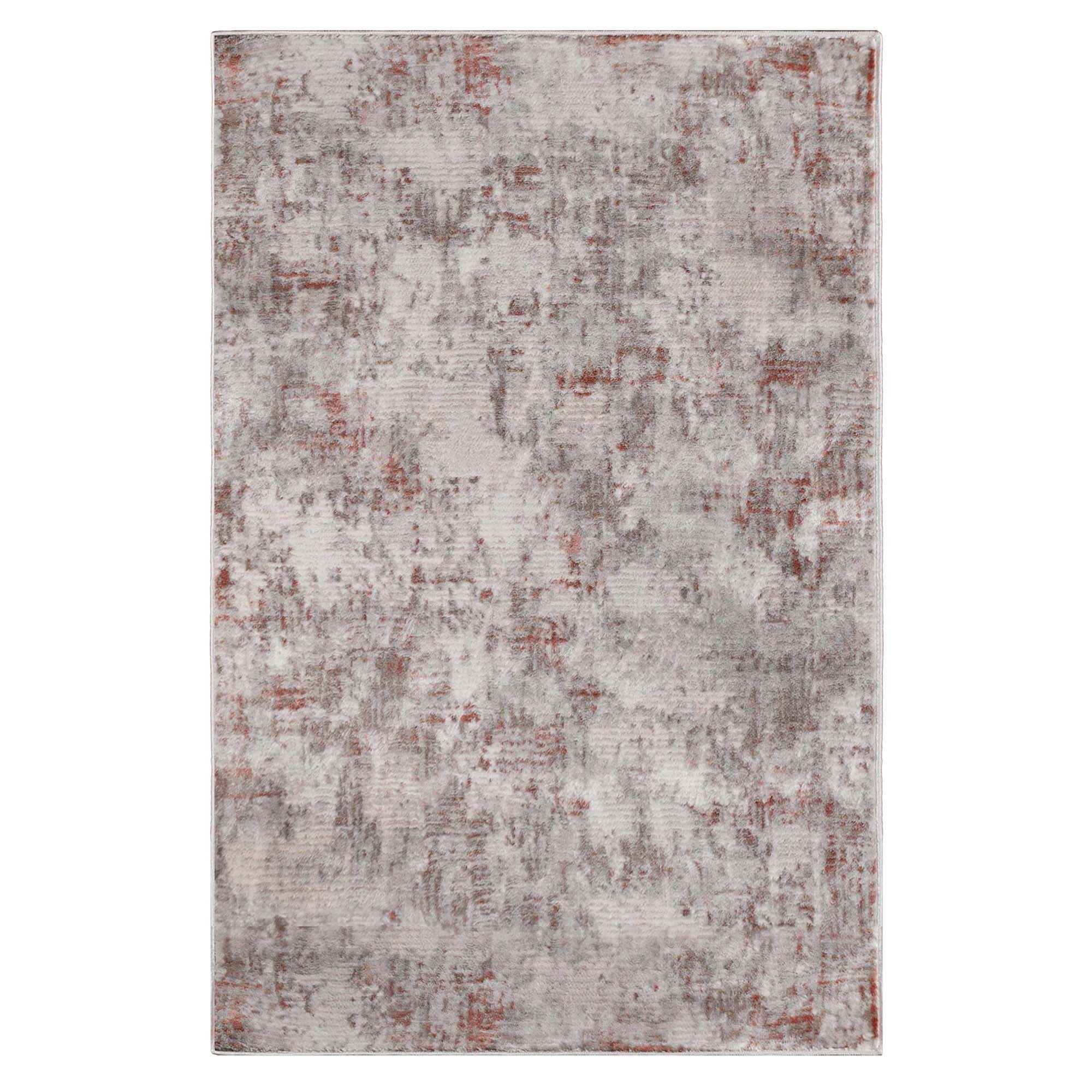 Superior Euphemia Distressed Modern Indoor Area Rug, 7' 6" x 9' 6", Rust