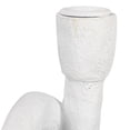 thumbnail image 3 of Bloomingville Modern Sculptural Double Taper Candle Holder, White, 3 of 4