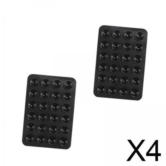 BELOVING 4x2x Silicone Suction Phone Case Adhesive Mount Car Trip Easy to Use Handsfree Black
