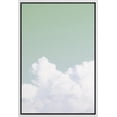 thumbnail image 3 of IDEA4WALL Framed Canvas Wall Art Up in The Green Sky Nature Clouds Photography Modern Art Contemporary Relax/Calm Landscape Print for Living Room, Bedroom, Office - 16"x24" White, 3 of 5