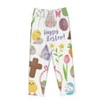 thumbnail image 4 of Balery Happy Easter1 print Women's Pajama Pants,Ultra Lightweight Pjs,Lounge Pant-X-Large, 4 of 9