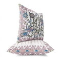 thumbnail image 3 of Aquatic Peacock Throw Pillow in Blue 16x16, 3 of 4