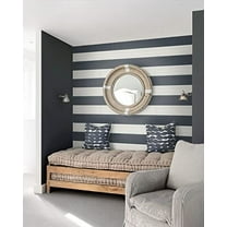 NextWall Two Toned Shiplap Peel and Stick Wallpaper (Navy Blue)