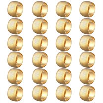 Napkin Rings - Round Napkin Holder Rings for Dinning Table Parties Weddings Family Gather- Holiday Banquet Christmas Dinner Serviette Buckles Decor (24 Set Gold)