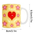 thumbnail image 3 of Nmdmisc Three-dimensional Visuals Effects Mugs Valentine's Day Heart Ceramic Coffee Cup Couple Water Cup for Him or Her,Valentine's Day Gift D, 3 of 7