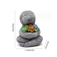 thumbnail image 4 of Figura de perezoso Figuras de jardín de perezoso al aire libre Luz de dibujos animados con luz suculenta, 4 of 9