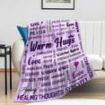 thumbnail image 2 of Super Soft Warm Hugs Blanket Sympathy Inspirational Throw Blanket Thinking of You Gifts 50x60, 2 of 6