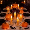 thumbnail image 7 of Flameless Flickering LED Taper Candle Tabletop Decor, Plastic Electronic Candle Light, Indoor Halloween Thanksgiving Christmas Fall Harvest Dining Fireplace Window Seasonal Table Centerpiece Ornament, 7 of 7