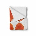 thumbnail image 2 of Orange Soft Flannel Fleece Throw Blanket, Arrangement of Orange Gerberas Botanical Bouquet Seasonal Growth Garden Spring Theme, Cozy Plush for Indoor and Outdoor Use, 50" x 60", Orange, by Ambesonne, 2 of 6