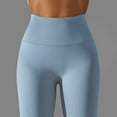 thumbnail image 3 of WREESH Womens Yoga Pants Fashion Casual Spring Summer Yoga Full Length Pants Light Blue, 3 of 8