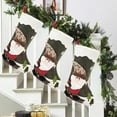 thumbnail image 6 of SLYNSHome Clearance Christmas Stockings with Cute Santa Claus Ornaments,18.5x11Inch Hanging Christmas Stockings Xmas Candy Gift Stocking Bag for Tree Fireplace Home Xmas Decoration Supplies (Santa), 6 of 8