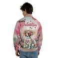 thumbnail image 5 of Hello Valentine’s Day Brittany Spaniel Flower Crown Romantic Pink Floral All Over Print 3D Baseball Jacket Brittany Dog Lover Gifts Idea Bomber Jacket Softball - 00031, 5 of 6