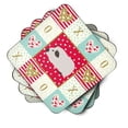 thumbnail image 2 of Himalayan Guinea Pig Love Foam Coaster Set of 4 Red, 2 of 4