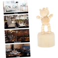 thumbnail image 3 of 2 piezas de adorno de embrión blanco, decoración de bosque, decoraciones livianas para el hogar, marionetas de animales, muñecos de clavija en blanco, accesorios para el hogar, figuras de animales, 3 of 5