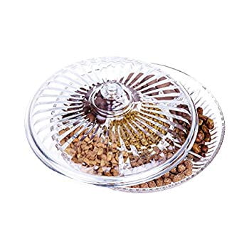 RoseSummer Creative Acrylic Multi Sectional Snack Serving Tray Set Beige