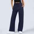 thumbnail image 2 of Women's Pants, High Waist Baggy Wide Leg Yoga Sweatpants, Lightweight Comfy Casual Daily Bottoms With Pockets, 2 of 6