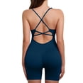 thumbnail image 4 of IROINNID Jumpsuit Shorts for Women Yoga Sports Solid Color Sportswear, Comfortable Jumpsuit One-piece Suit, 4 of 6
